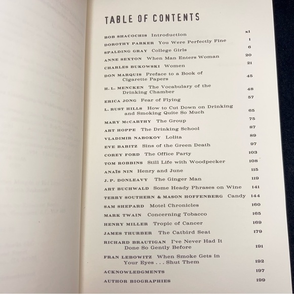 Drinking, Smoking and Screwing : Great Writers on Good Times Multiple Authors - Picture 7 of 9